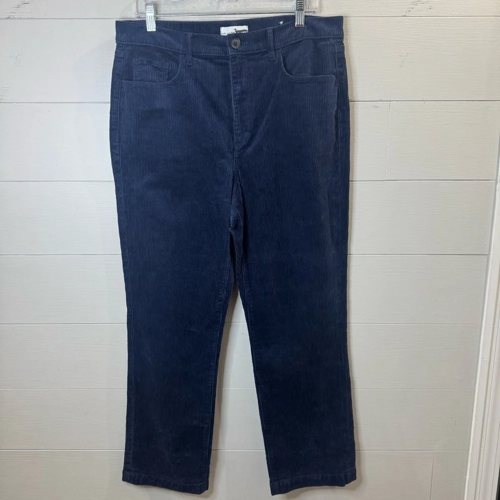 Loft NWOT Straight Corduroy Pants in Deep Space Blue Size 31 / 12